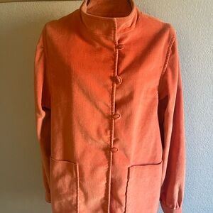 White Stag Orange Corduroy/Velvet Utility Jacket for Women